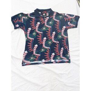 Tabasco Polo Shirt‎ Mens Large Novelty Print Short Sleeve Collared Top